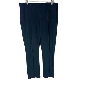 Chicos Black Straight Leg Pull On Pants 2 12R